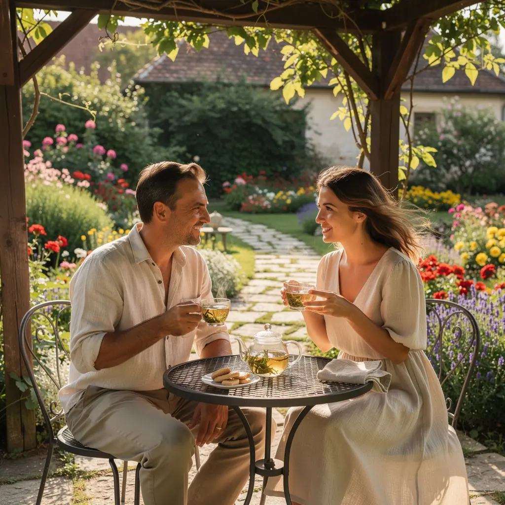 Articsóka levél tea üvegben, természetes zöld színnel.